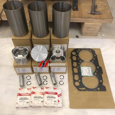 Cylinder Liner Kit + Head Gasket For 3D74E Engine High Quality Replacement Parts